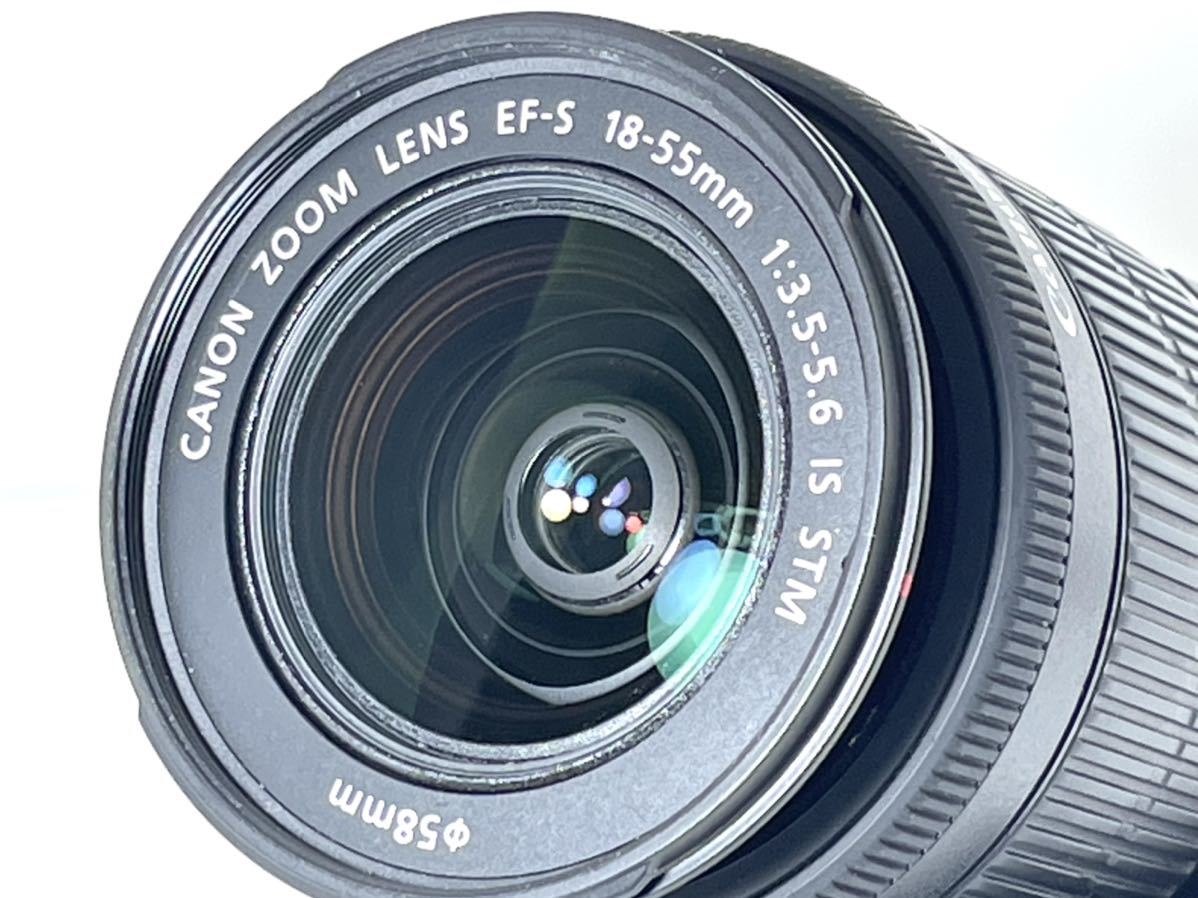 本日値下げ 極上美品 キャノン CANON EF-S 18-55mm F3.5-5.6 IS STM オリジナルフード Canon製レンズフィルター 付き Canon EF-S IS 6D レンズセット マクロレンズ