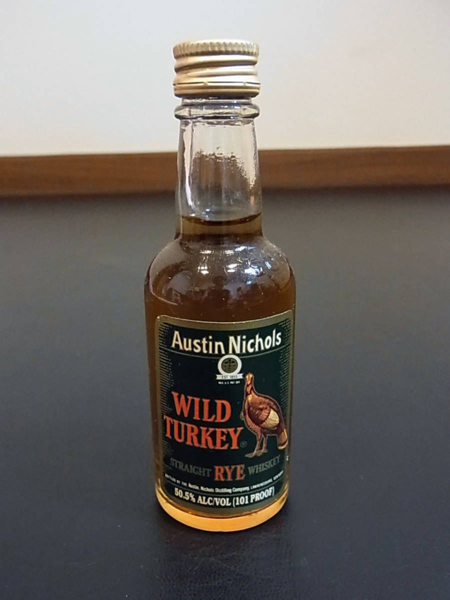 古酒 ワイルドターキー ライ RYE ミニボトル／グリーンラベル