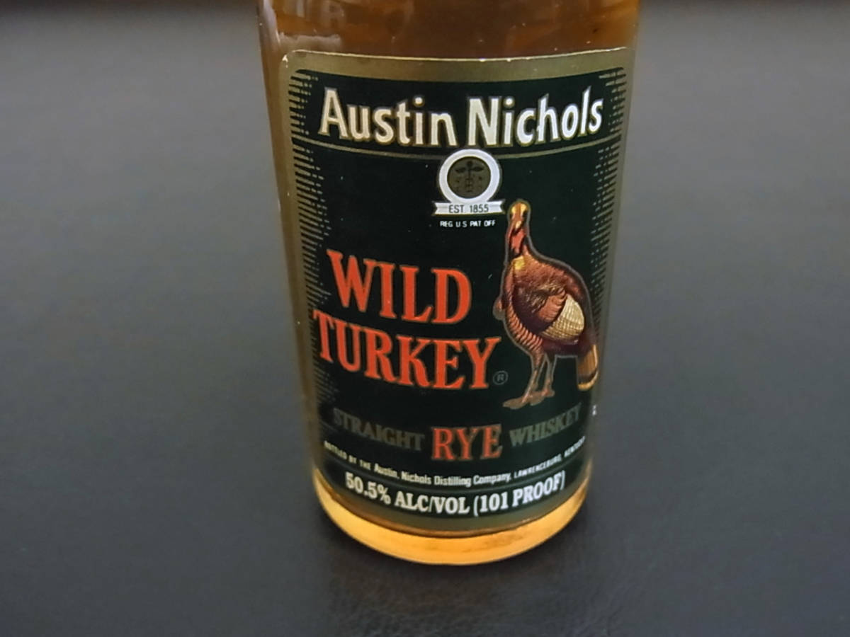 古酒 ワイルドターキー ライ RYE ミニボトル／グリーンラベル