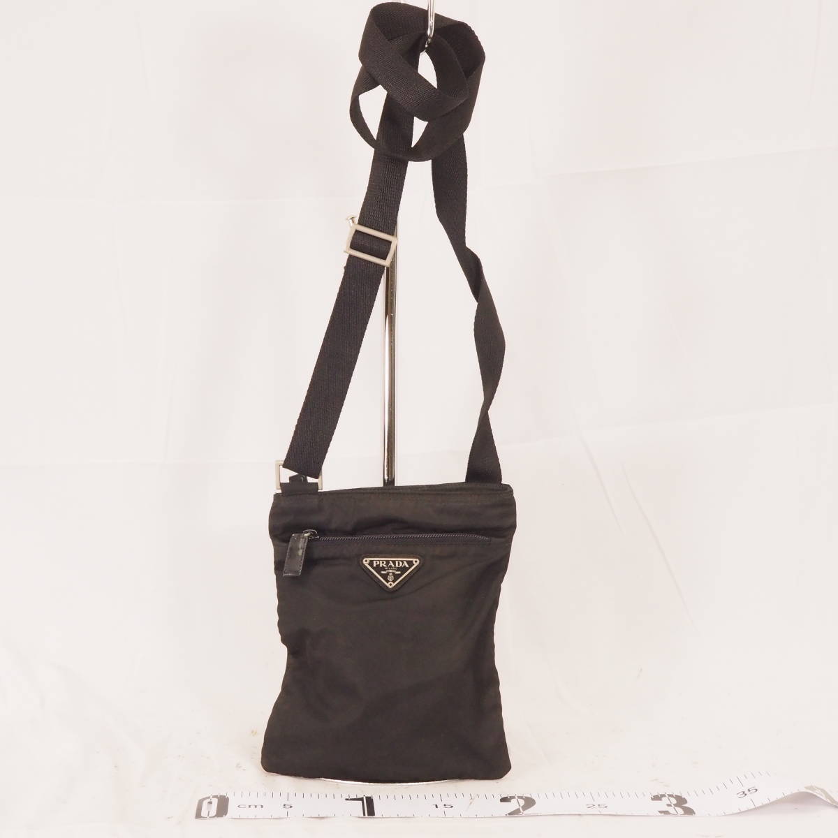 プラダ PRADA ナイロン ポコノ レザー ブラック トートバッグ 