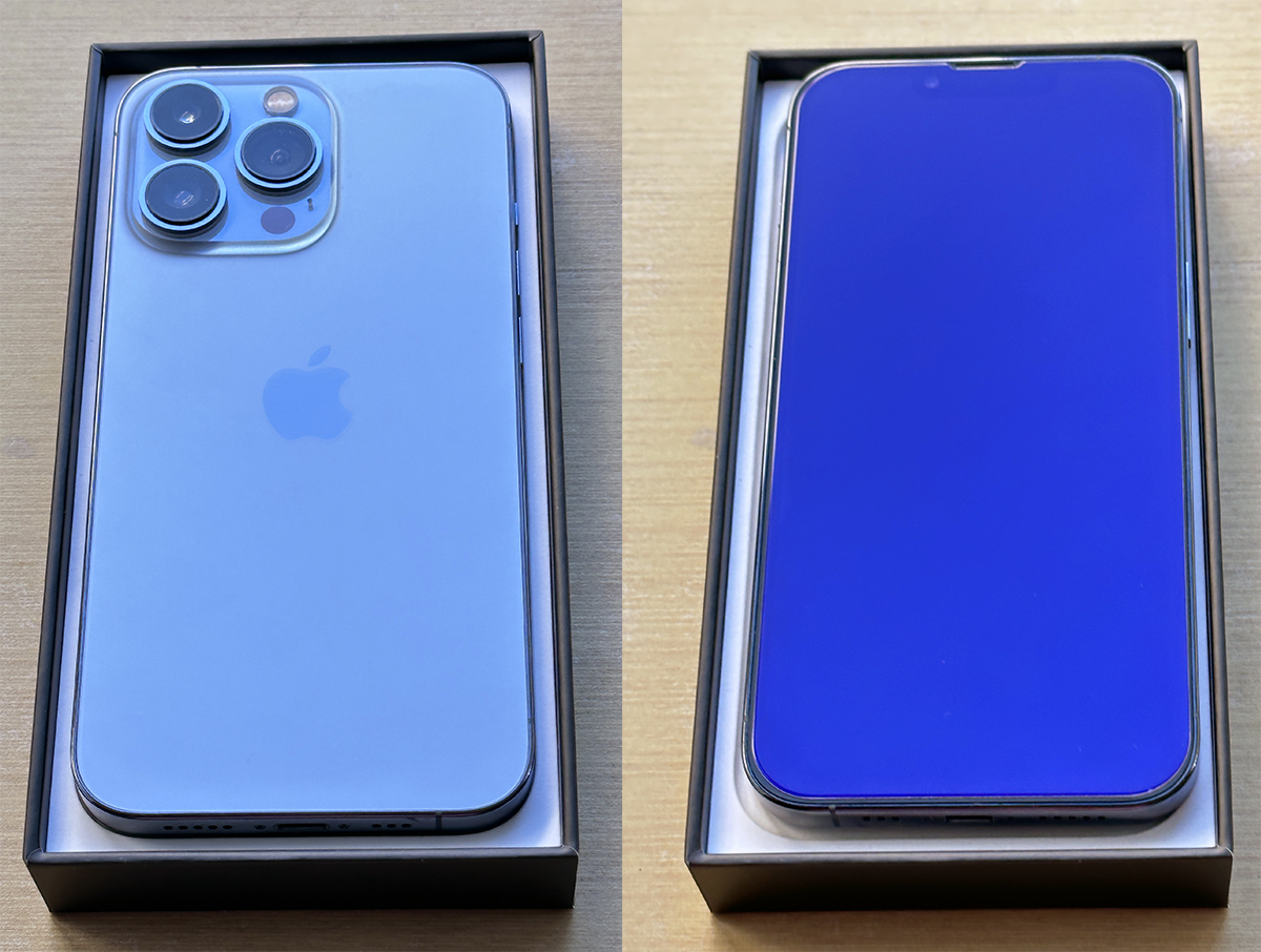 ☆中古美品 米国版 iPhone 13 Pro 256GB シエラブルー SIMフリー A2483 0