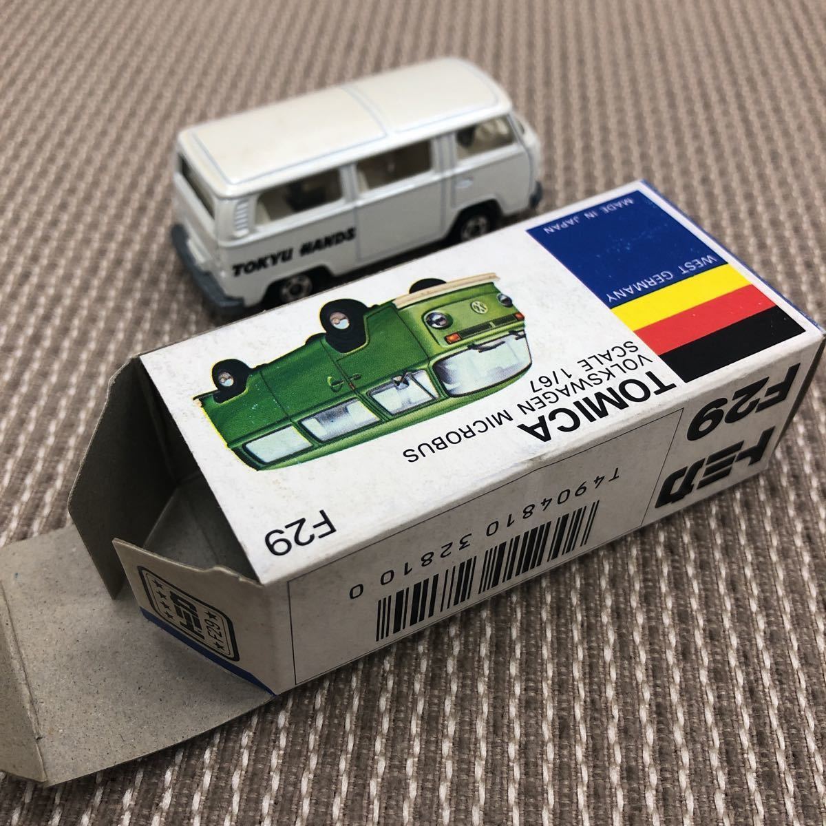 トミカ フォルクス ワーゲン マイクロバス 東急ハンズ 特注 白緑 青箱 