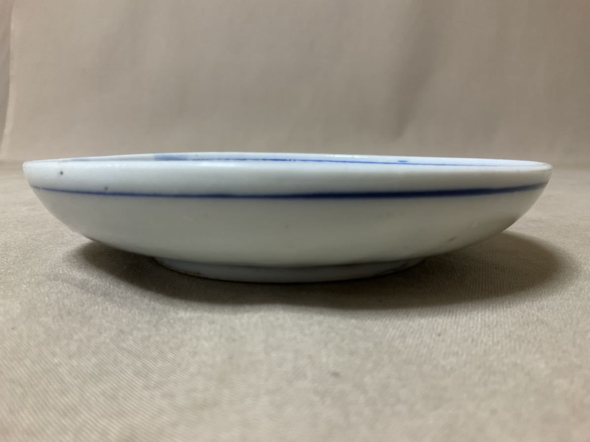 ZE119/古伊万里 染付 小皿 松の図 6枚