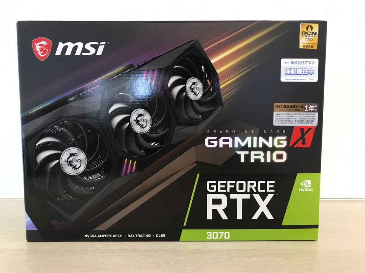 MSI GeForce RTX 3070 GAMING X TRIO グラフィックボード AE8 RTX 0