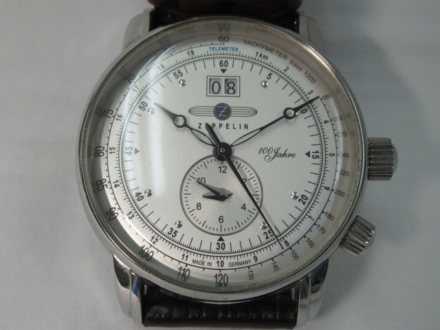 ツェッペリン 76401 ZEPPELIN 100周年記念 クォーツ 不動品 USED