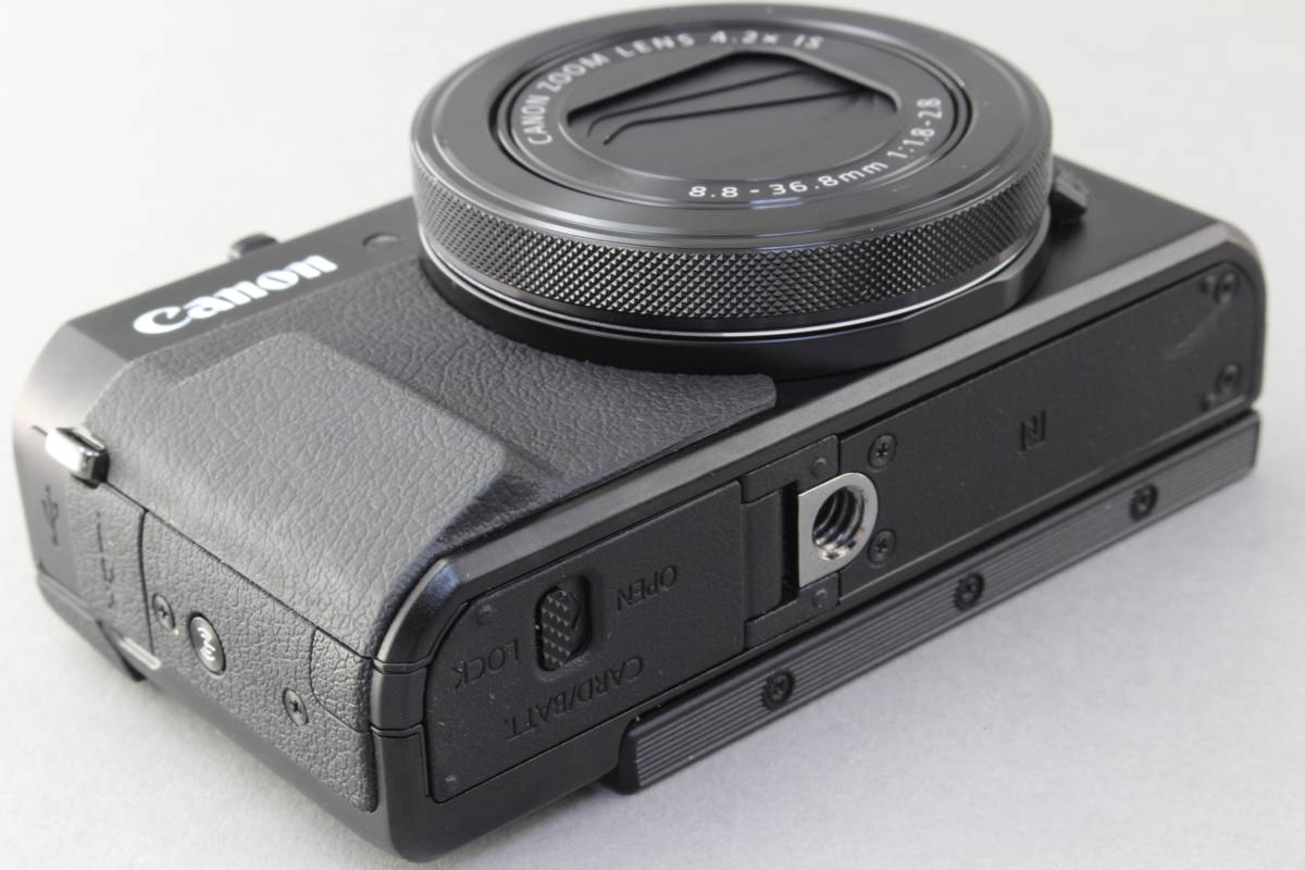 A (美品) Canon キャノン PowerShot G7X Mark II ブラック 元箱 注意 