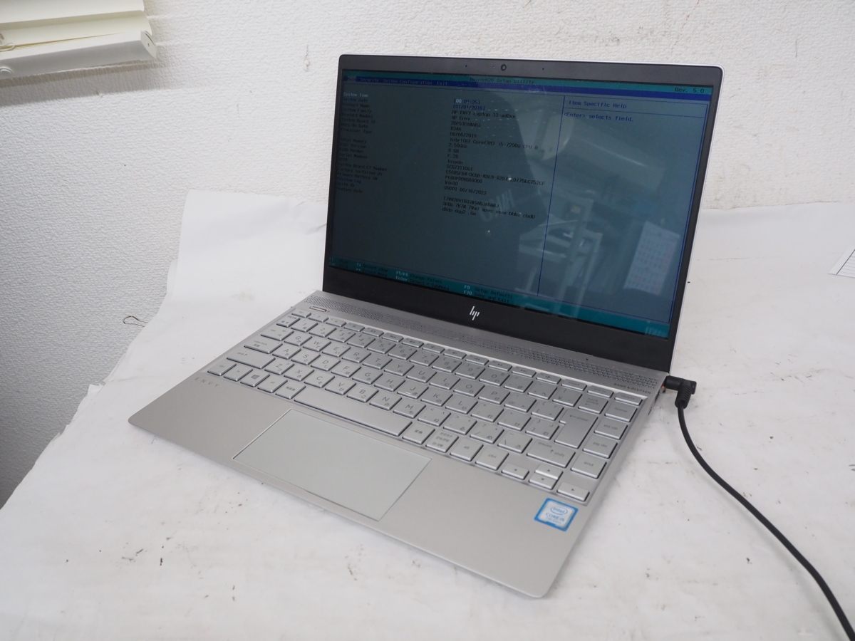  ハード王 HP ENVY Laptop 13-ad0xx/Corei5-7200U/8GB/ストレージ無/バイオスOK/21531-B11(13インチ～)｜売買されたオークション情報、yahooの商品情報をアーカイブ公開 - オークファン HP