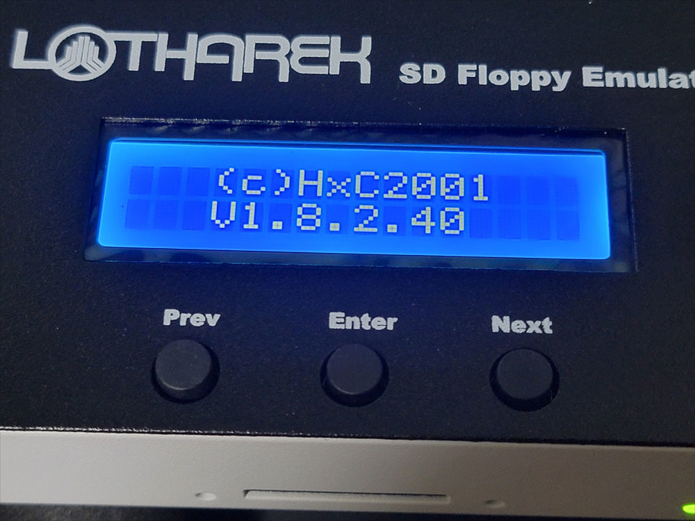 未使用品] 新型 SD HxC Floppy Emulator MAX with custom LCD 白背景 