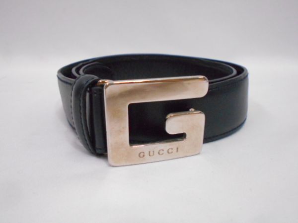 定番人気，最新作 84 送60サ 1005&D19 GUCCI グッチ Gロゴバックル レザーベルト メンズ レディース シルバー金具 037.394.0959 ネイビー系 品(ベルト)｜売買されたオークション情報、yahooの商品情報をアーカイブ公 服飾小物