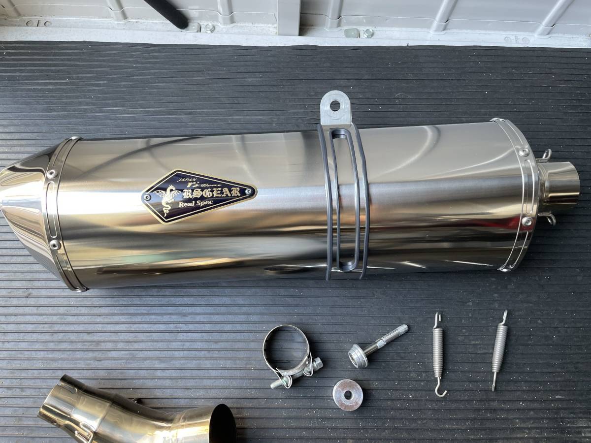 中古品 SV650/X用 アールズギア ワイバン リアルスペックマフラー 