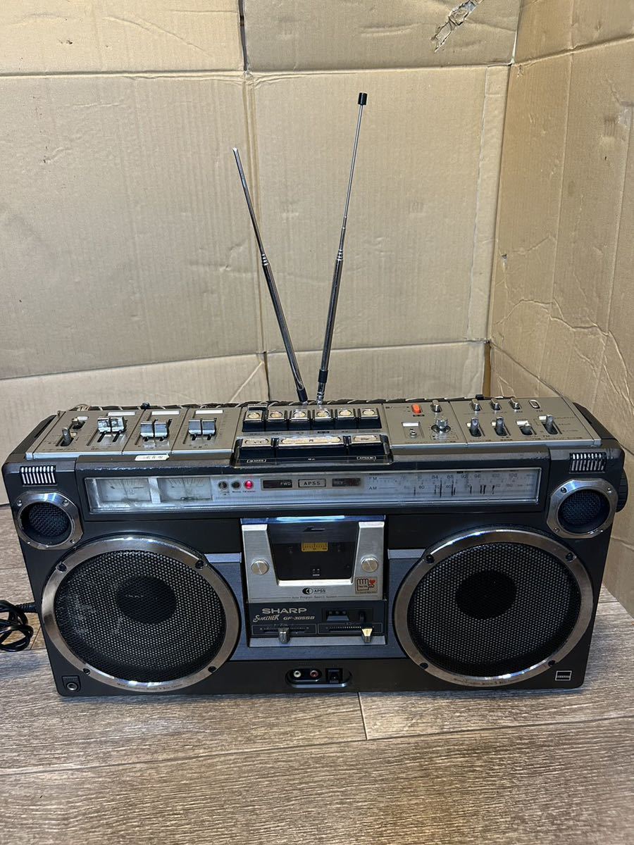 SHARP GF-305SB ラジカセ 昭和レトロ Cassette Sharp Radio シャープ
