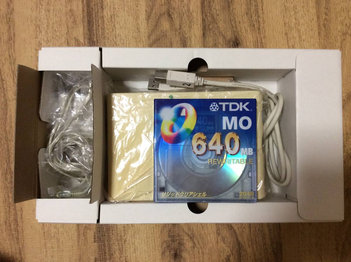 バッファロー Buffalo ポータブルMOドライブ MO-C640U2 新品未開封MO 
