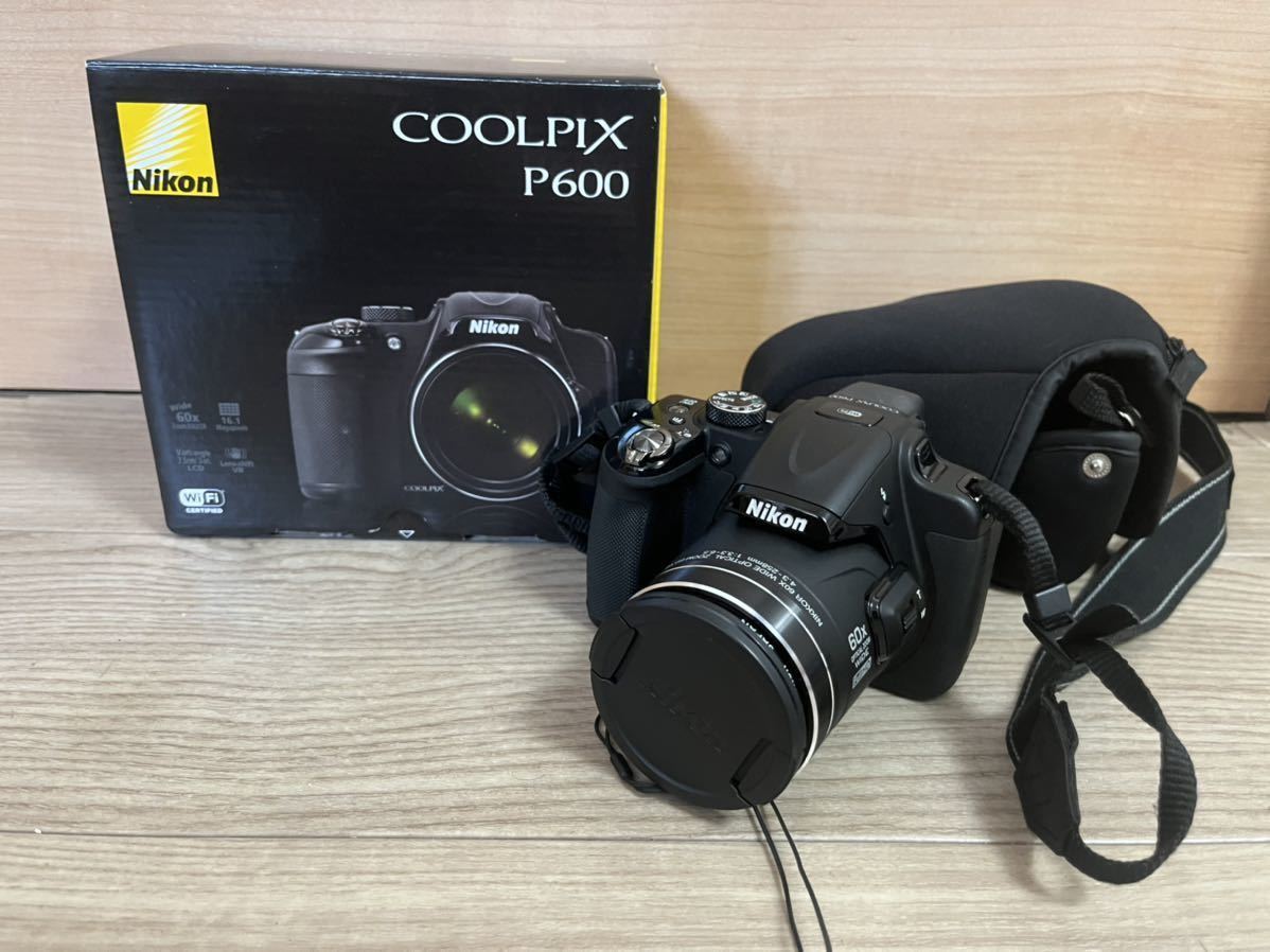 Nikon ニコン COOLPIX P600 デジタル一眼レフ カメラ 付属品付き 通電確認済み　ジャンク
