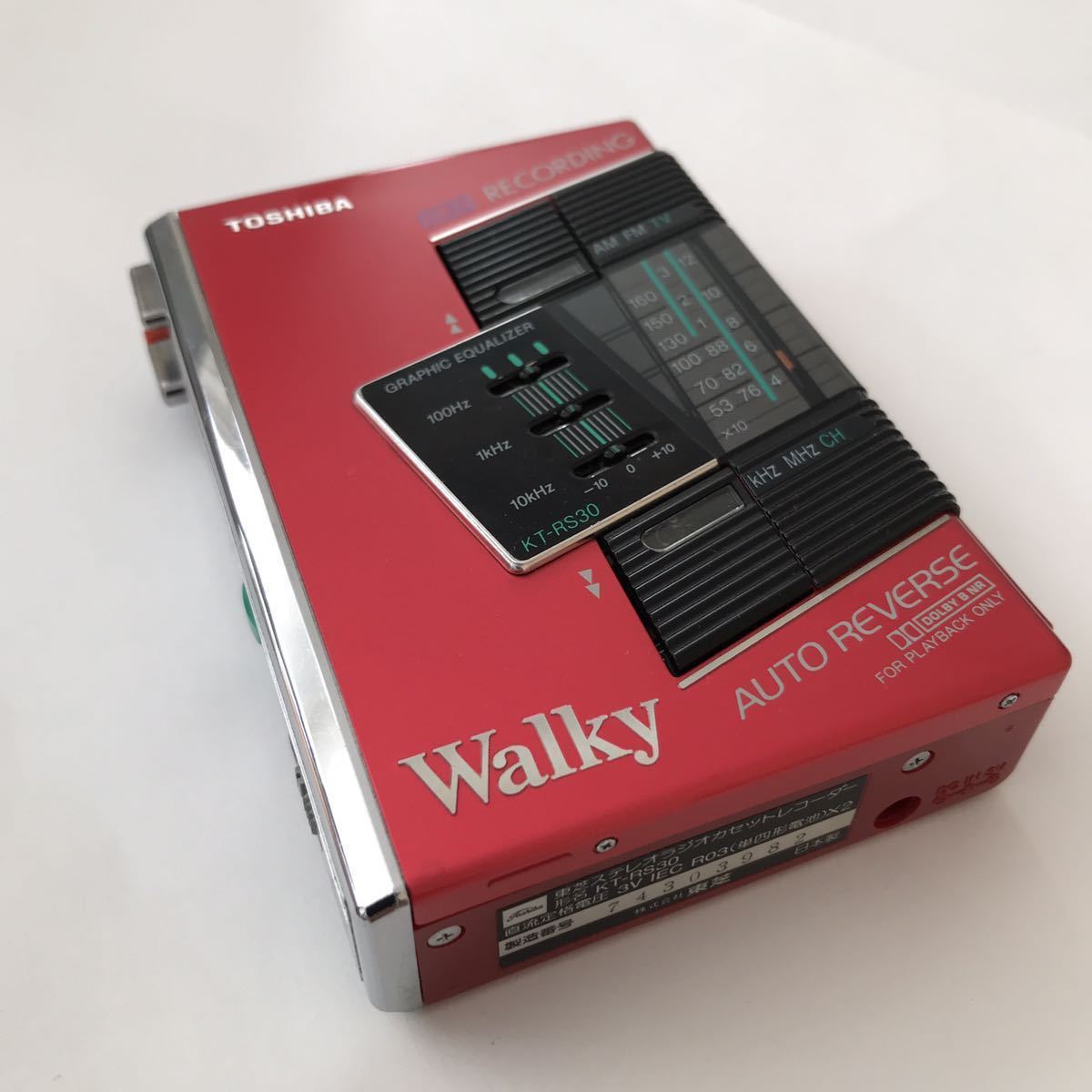 送料無料】TOSHIBA Walky 東芝ウォーキー KT-RS30(録音、再生)｜売買