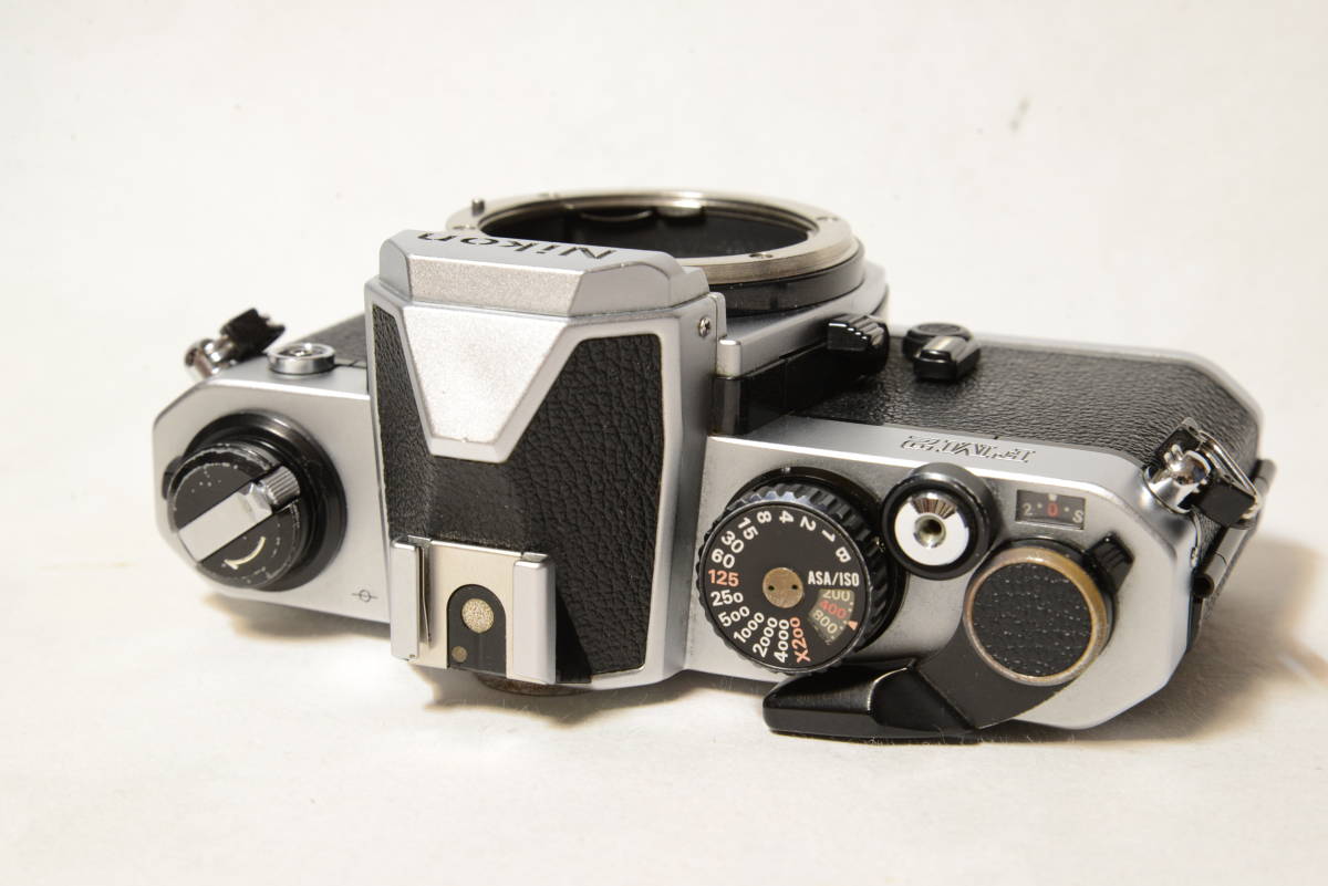 ニコン○NIKON NEW FM2○シルバーボディ 機械式一眼レフ 完動実写確認
