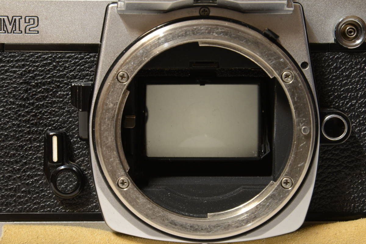 ニコン○NIKON NEW FM2○シルバーボディ 機械式一眼レフ 完動実写確認
