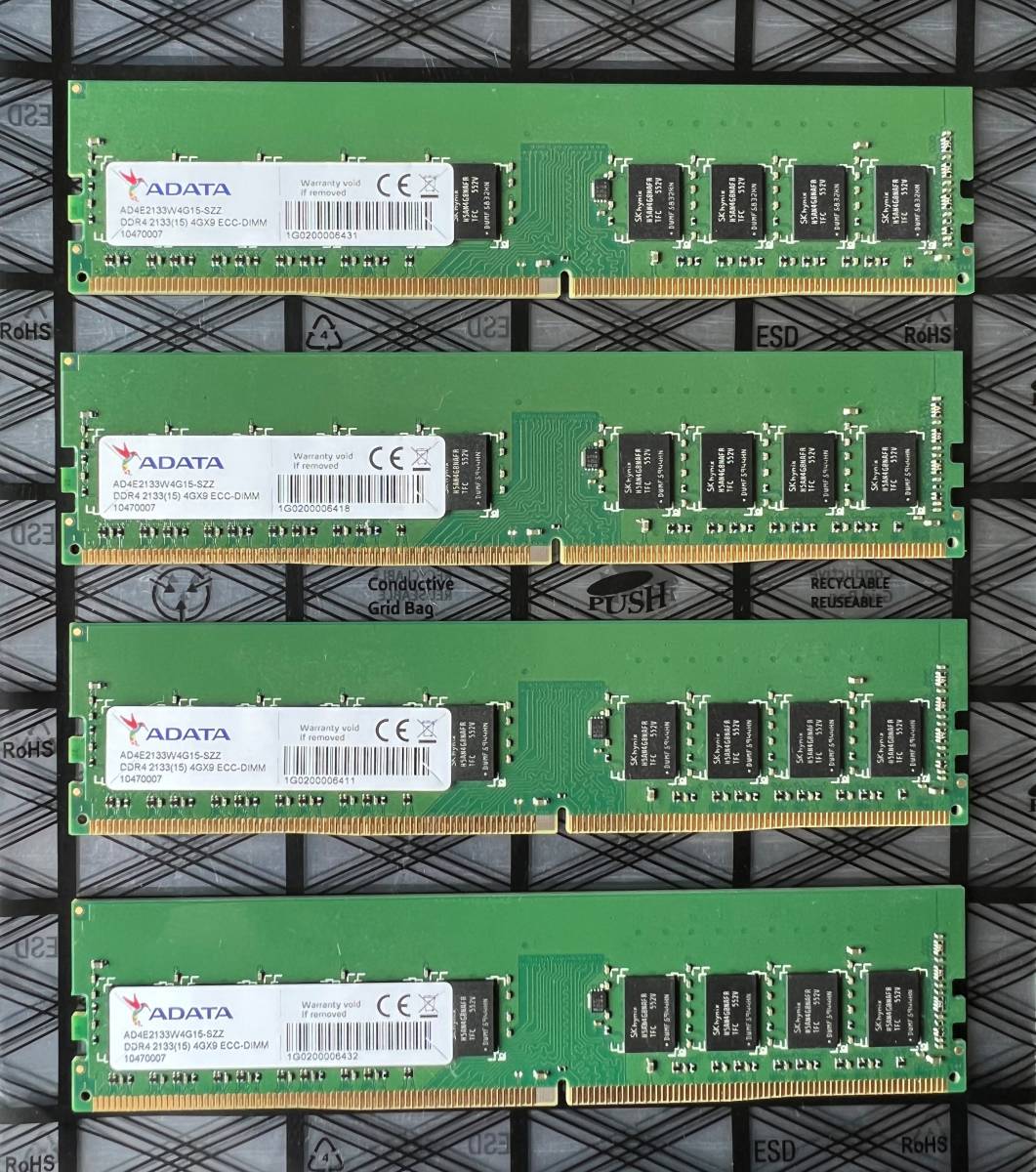  ADATA PC4-17000 DDR4-2133 4GB&times;4枚 合計16GB デスクトップ用メモリ A097(その他)｜売買されたオークション情報、yahooの商品情報をアーカイブ公開 - オークファン DIMM