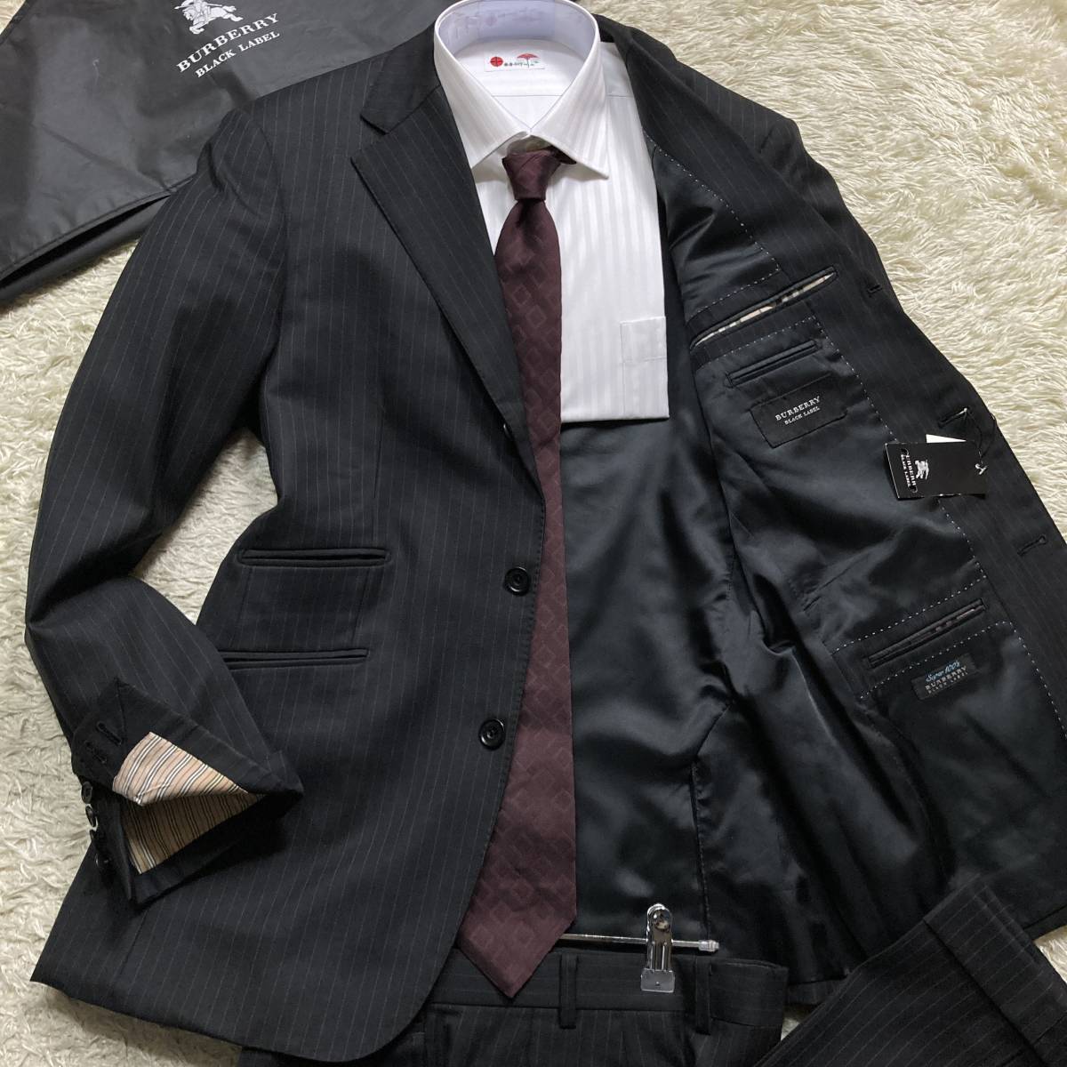 絶版美品!BURBERRY BLACKLABEL スーツセットアップ LL.XL~L相当40R