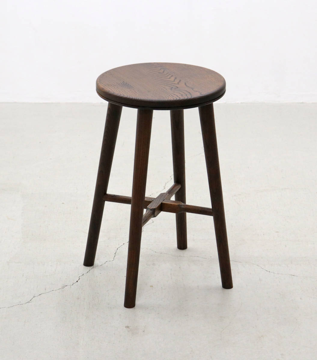 木製スツール 高さ52cm 丸椅子 stool 花台 木製スツール 2脚セット 高