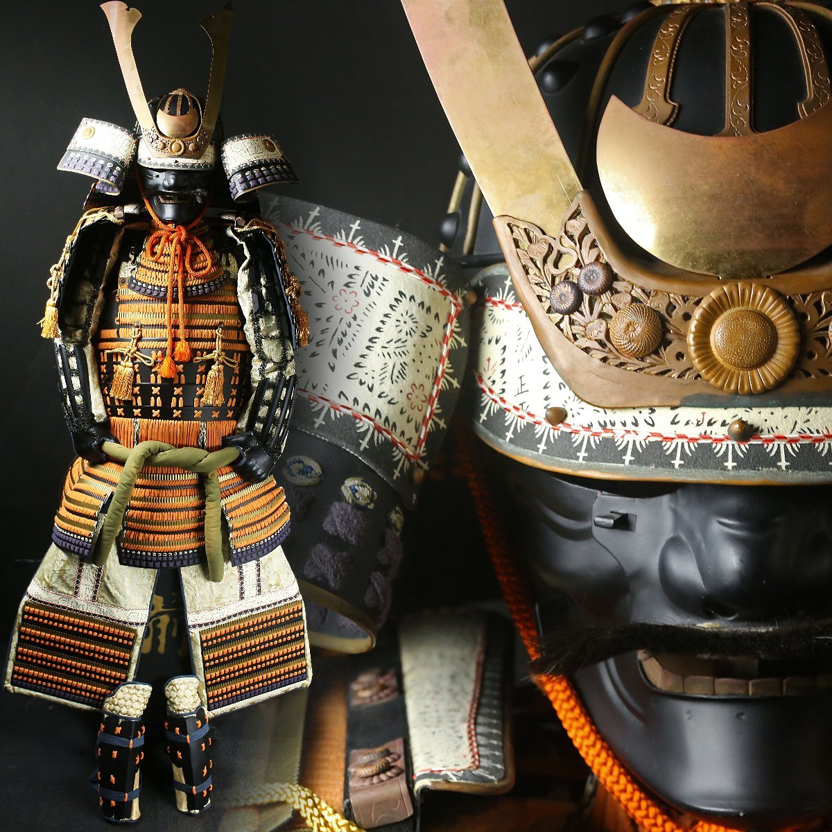 甲冑 Yahoo!オークション - 縁武具 鎧 十間大星筋兜三日月前立て色々