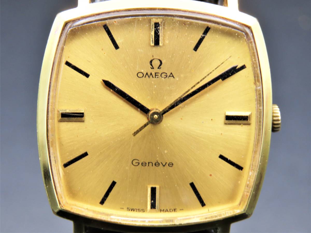 1円～! ジャンク品☆正規品 OMEGA オメガ 131.022 ジュネーブ 手巻き 