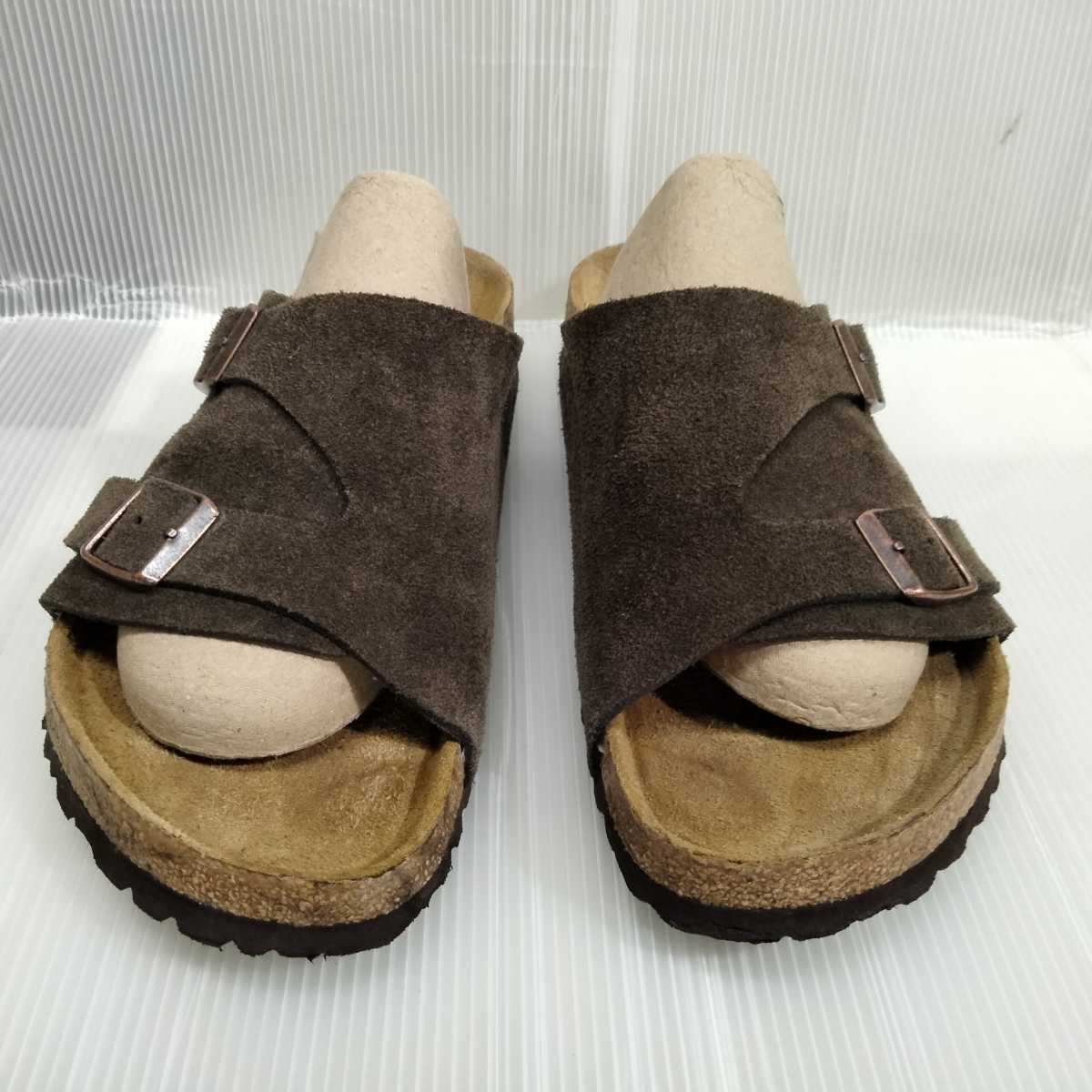 BIRKENSTOCK ビルケンシュトック ZURICH チューリッヒ sfb スエード ダークブラウン サンダル 42 27 brown suede sandal ソフトフット チューリッヒ Zurich ビルケンシュトック For SFB 0