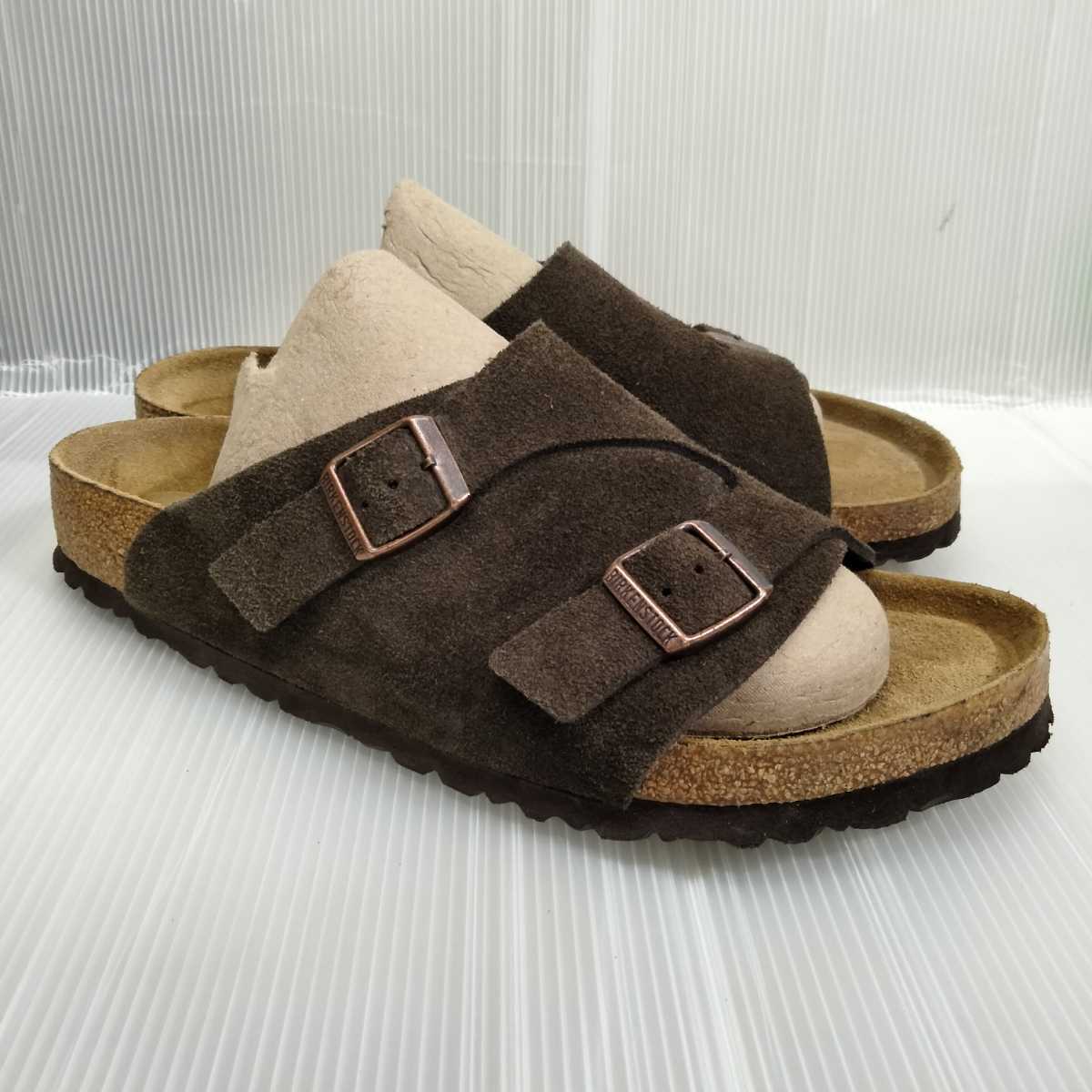 BIRKENSTOCK ビルケンシュトック ZURICH チューリッヒ sfb スエード ダークブラウン サンダル 42 27 brown suede sandal ソフトフット チューリッヒ Zurich ビルケンシュトック For SFB 0