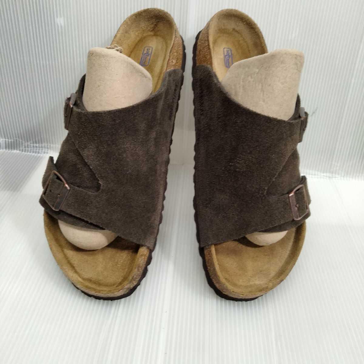 BIRKENSTOCK ビルケンシュトック ZURICH チューリッヒ sfb スエード ダークブラウン サンダル 42 27 brown suede sandal ソフトフット チューリッヒ Zurich ビルケンシュトック For SFB 0
