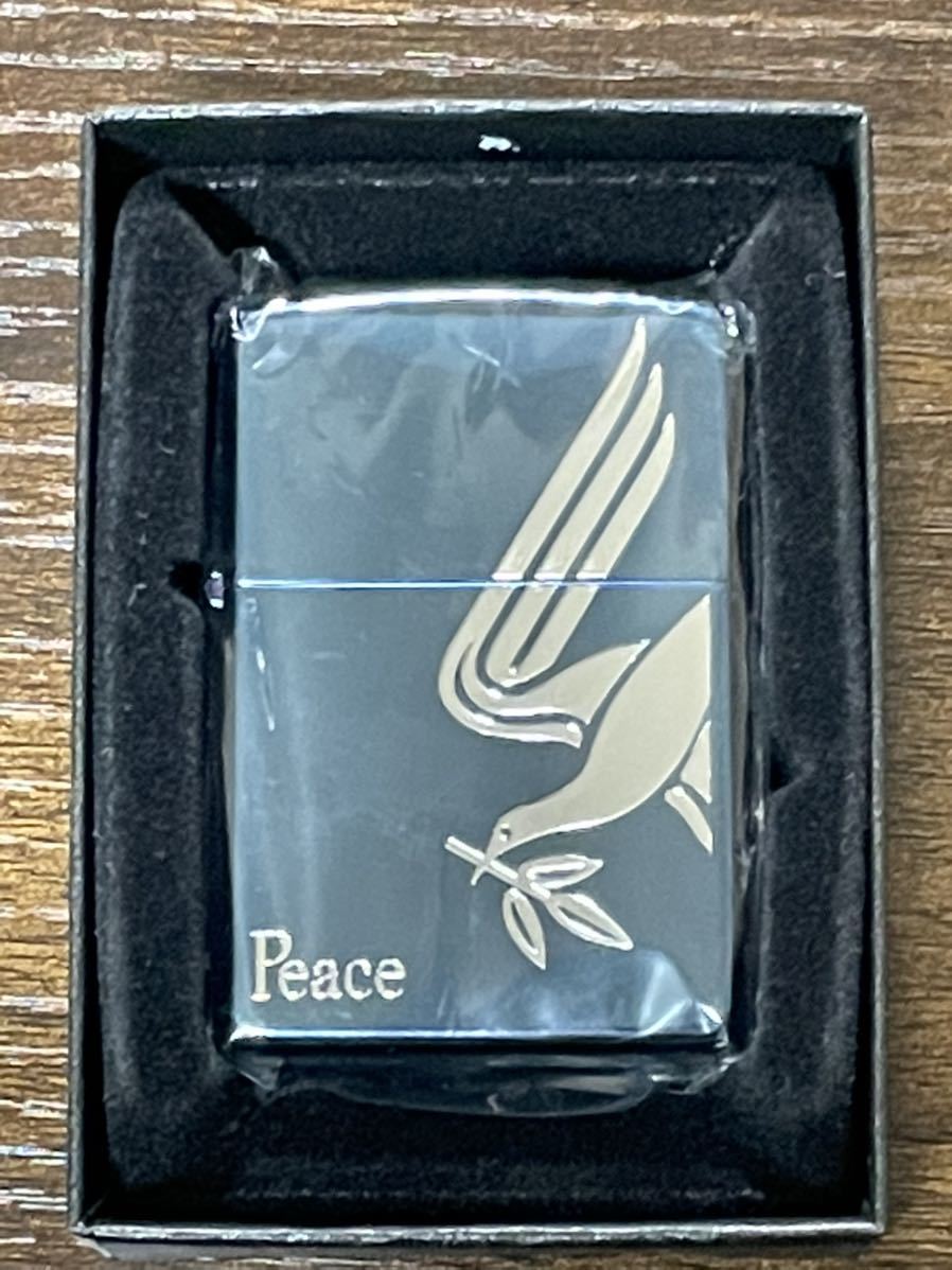【新品，正規品】 zippo Peace ブルーチタン シルバー 刻印 限定品 たばこメーカー 2007年製 ピース 懸賞品 PEACE デットストック ケース 保証書(その他)｜売買されたオークション情報、yahooの商品情報をアーカイブ Zippo