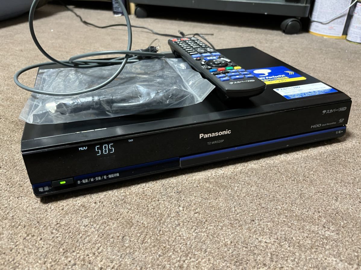 TZ-WR4KPスカパー プレミアム ダブルチューナー ２番組同時録画 未使用 スカパー!プレミアムチューナーと＊＊カード+HDD スカパー！、2番組