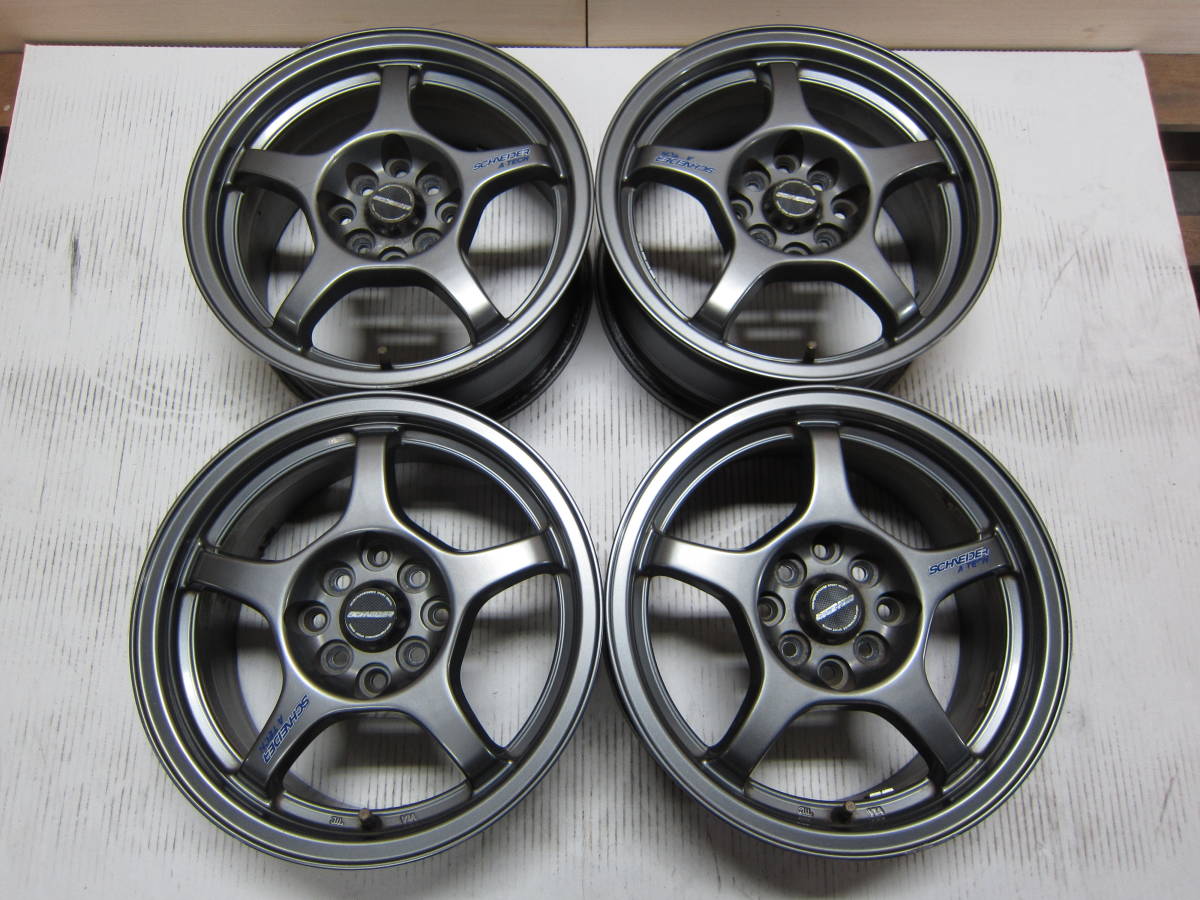 人気定番，お買い得 A-TECH SCHNEIDER 15 x 6.5JJ オフセット+38 PCD100 / 114.3 x 4Hマルチ ハブ径73mm エーテック シュナイダー(社外品)｜売買されたオークション情報、yahooの商品情報をアーカイブ公開 - オークファン 4穴