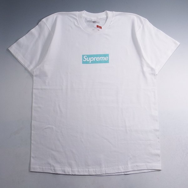 未使用品 Supreme Tiffany Box Logo Tee L シュプリーム ティファニー ボックスロゴ Tシャツ ホワイト