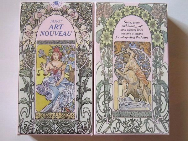□イタリア製タロット ミュシャ風アール・ヌーボー Art Nouveau