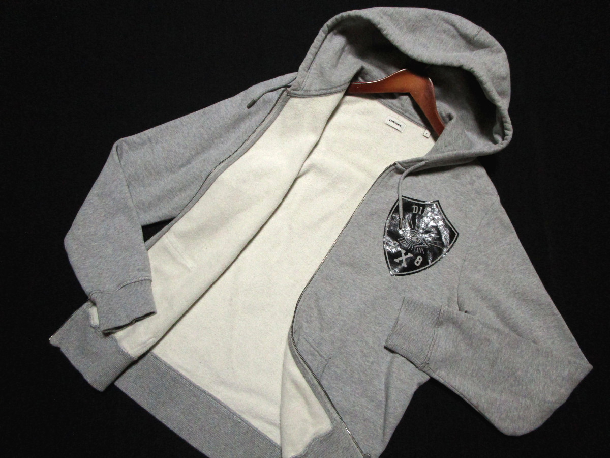 DIESEL ジップ パーカー 上 グレー 楽天市場】ディーゼル ジップアップ