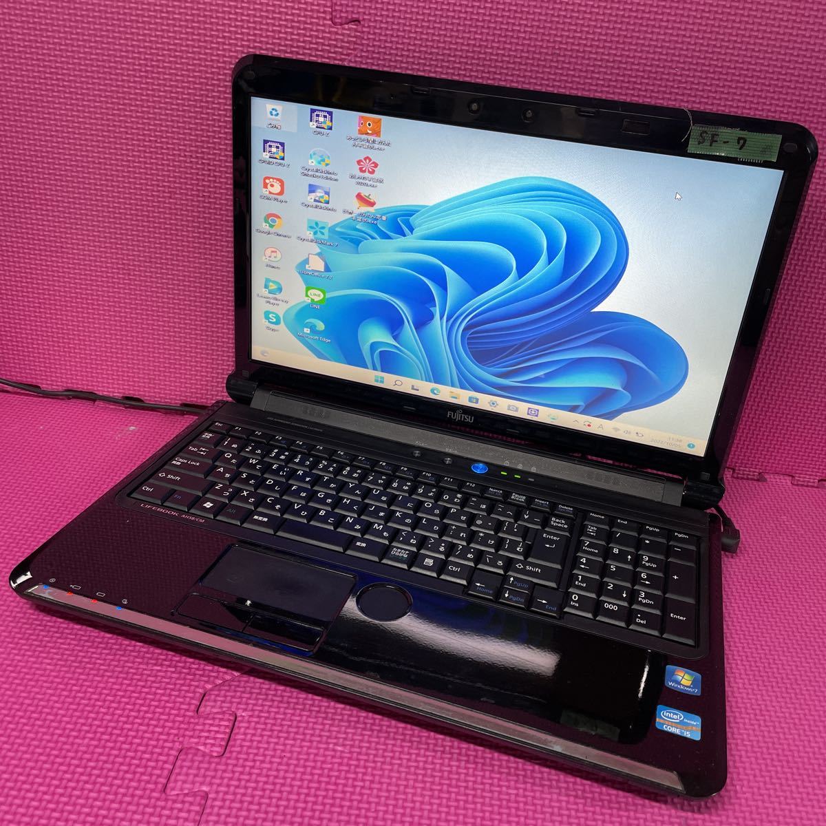 管理番号 SF-7 ノートPC FUJITSU LIFEBOOK AH58/CM core i5 メモリ4GB