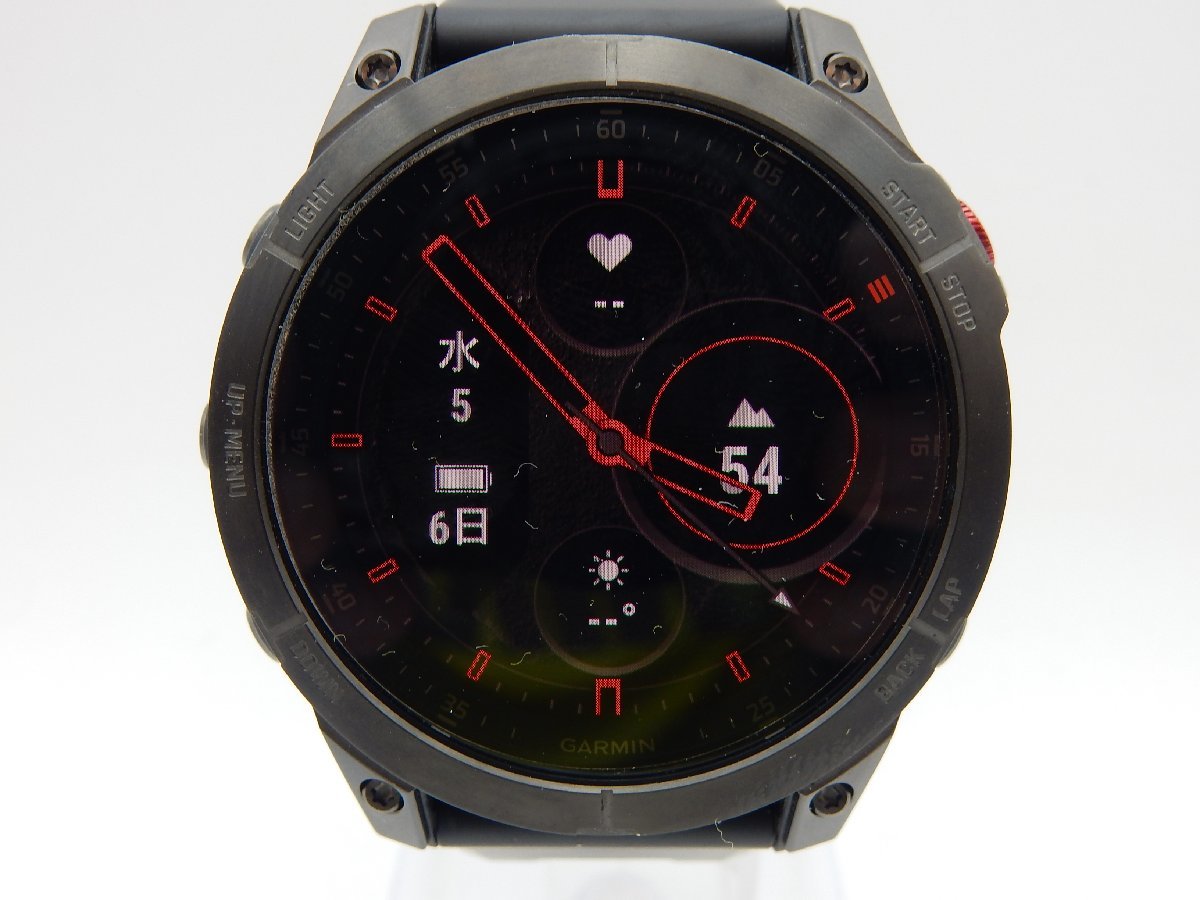 美品 GARMIN ガーミン EPIX Sapphire Carbon Gray DLC Ti / Black 010-02582-15スマートウォッチ Sapphire epix | オマケ付き 美品公式認定ストア 美品公式直営ストア