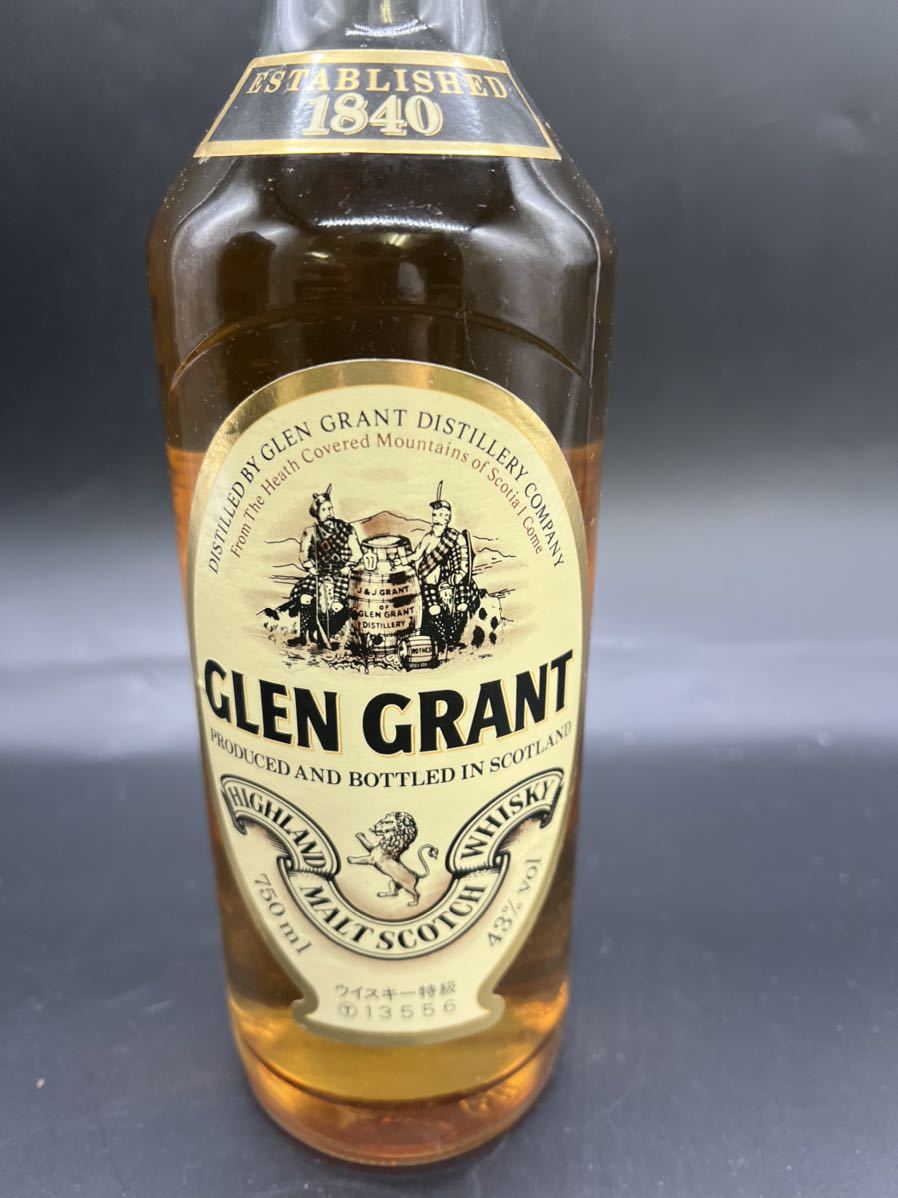 ③-00001 【古酒・未開栓】GLEN GRANT グレン グラント ESTABLISHED