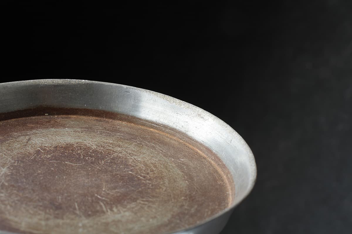 HW829 時代物 古錫瓶座・錫底座 外径8.6cm 重90g・錫缶