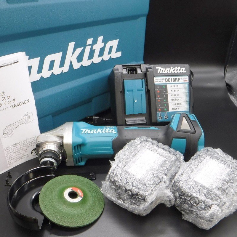 マキタ 充電式 ディスクグラインダ GA404DRGXN 未使用 100mm マキタ 充電式 ディスクグラインダ GA404DRGXN 未使用 100mm