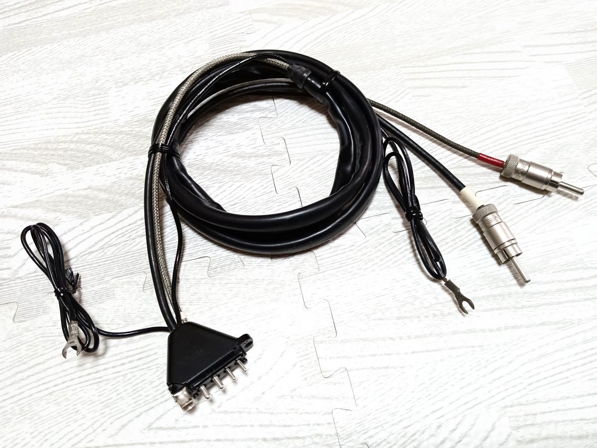 SME ENGLAND RCAケーブル 110cm SME＞ フォノ用RCAケーブル アース