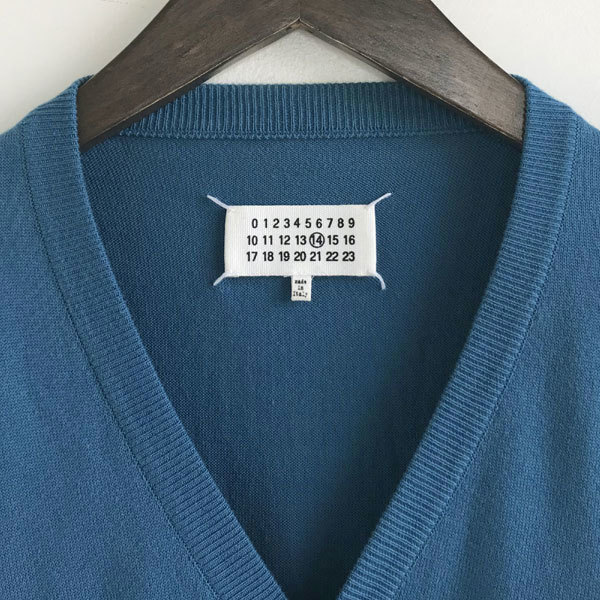 Maison Martin 0 Margiela メゾン マルタン マルジェラ 3Dアーガイルニット メゾンマルタンマルジェラの通販 Margiela14 ボルドー 1 スウェット メゾン・マルタン エルボーパッチ 2014年春夏
