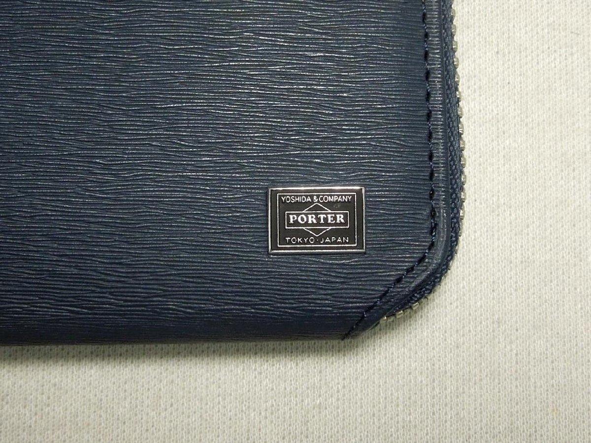 144A PORTER ポーター カレント L字ファスナー長財布 152-02210【未使用】 カレント ポーター ロングウォレット 日本製 L字ファスナー長財布 長