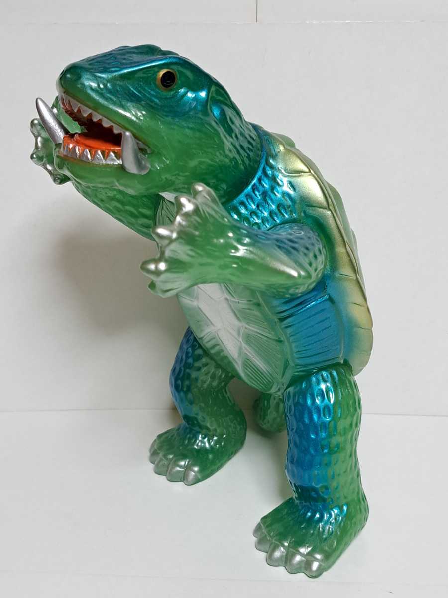 ソフビ マーミット ビニールパラダイス ガメラ(緑成型/腕顔クリア) マーミット ガメラ ビニールパラダイス フィギュア ガメラ(緑成型⁄腕顔