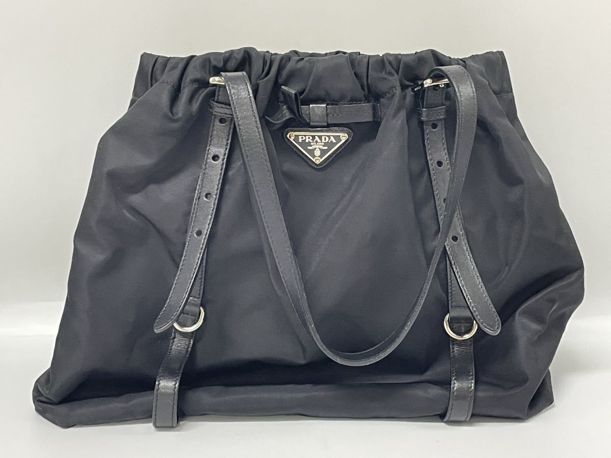  1円スタート PRADA / 180 プラダ トートバッグ ハンドバッグ 手提げかばん 三角プレート ブラック(トートバッグ)｜売買されたオークション情報、yahooの商品情報をアーカイブ公開 - オークファ かばん、バッグ