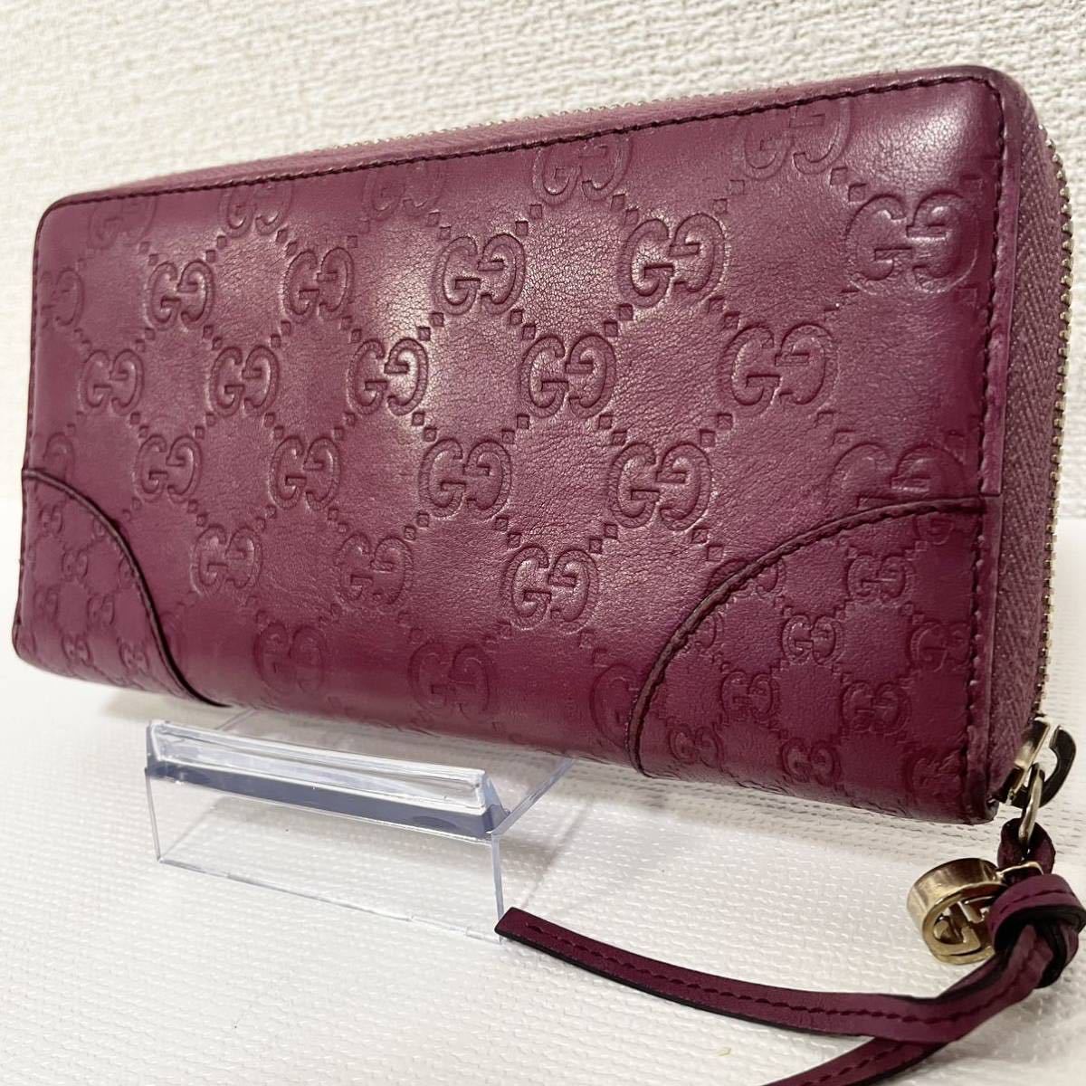 高品質，爆買い 1円出品 GUCCI グッチ 長財布 シマ マイクロシマ ラウンドファスナー ラウンドジップ レザー(長財布（小銭入れあり）)｜売買されたオークション情報、yahooの商品情報をアーカイブ公開 - オー 長財布（小銭入れあり）
