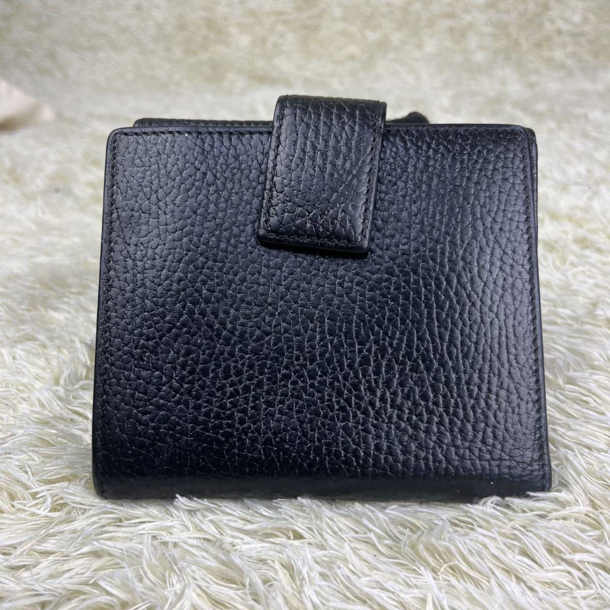1円 美品 GUCCI グッチ 折り財布 コンパクトウォレット マーモント 