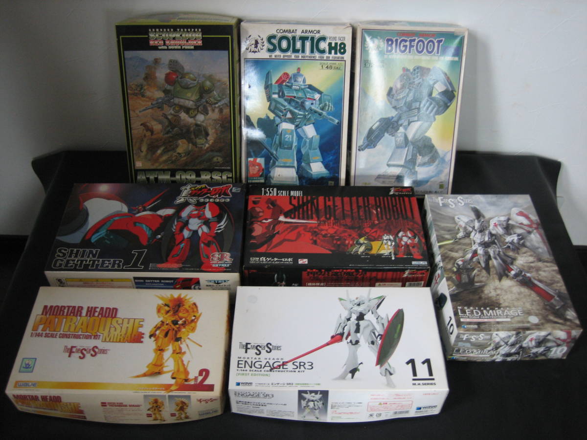 爆買い，大得価 未組立 6個 開封品 2個 TAKARA WAVE 色々プラモデル 8箱 ダグラム 装甲騎兵ボトムズ ゲッターロボ 他 委託品(キャラクター)｜売買されたオークション情報、yahooの商品情報をアーカイブ公開 - オ その他