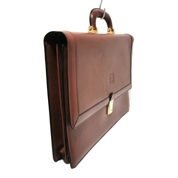 ビジネスバッグ ロエベ レザー ベージュ 中古 LOEWE⁄ロエベ ロエベ
