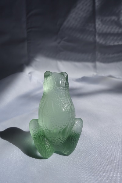 ラリック　カエルの置物 ルネ・ラリック ガラス工芸 カエルの置物(工芸ガラス)｜売買された