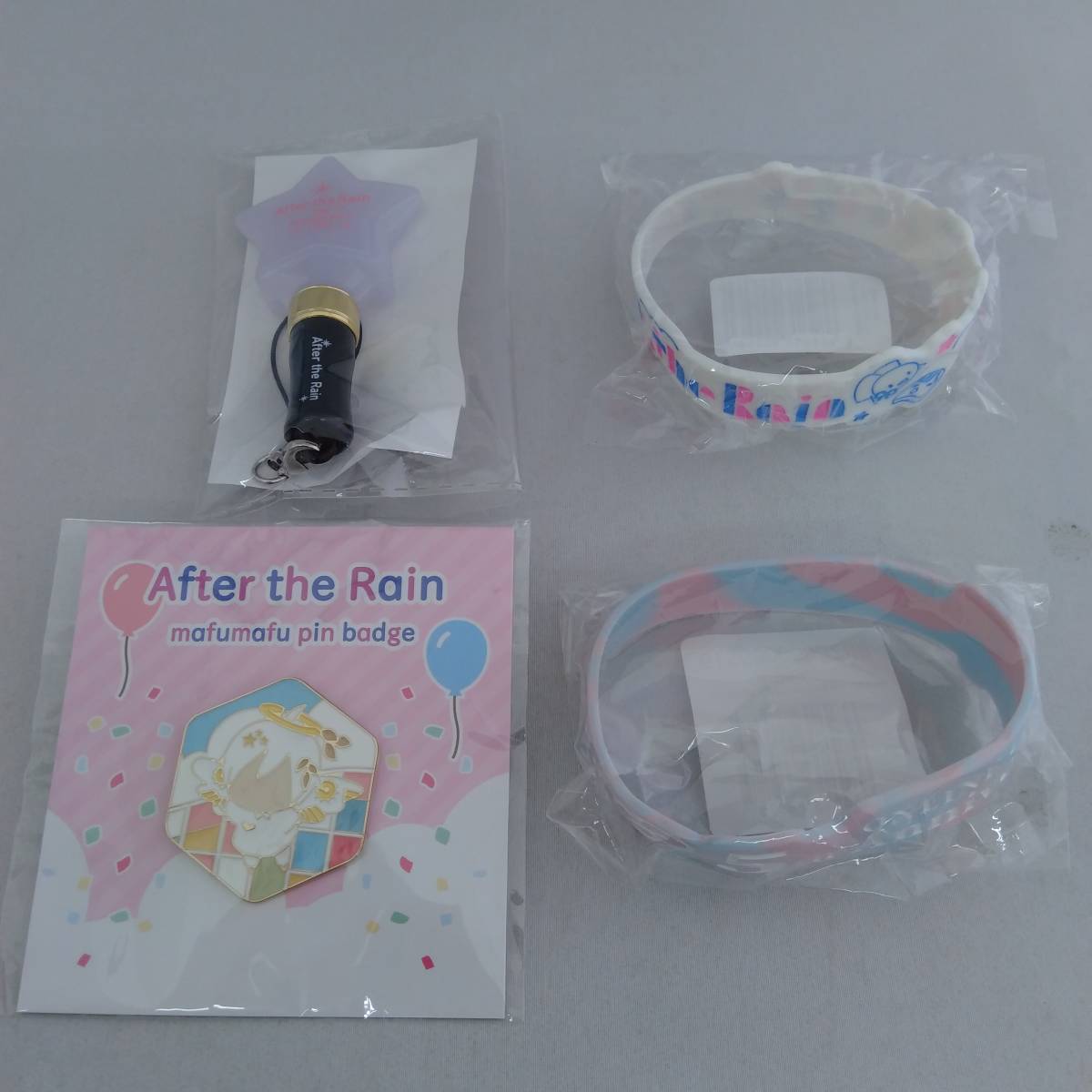After the Rain エティア ペンライト2本、星型ペンライト1個、ラバー
